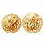 Orecchini a clip Chanel Vintage Coco Mark D'oro - vista 2