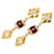 Orecchini a clip Chanel Bordeaux e Oro D'oro Bordò