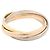 Anello Trinity Cartier in oro giallo bianco e rosa Argento D'oro