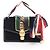 Borsa a tracolla 2 vie Gucci Sylvie Sherry Line GG Pattern Nero Multicolore