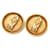 Orecchini Chanel Vintage Coco Mark D'oro  - vista 2