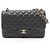 Timeless Borsa a Spalla Chanel Large Matelassé Classic Double Flap Nero