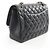 Timeless Borsa a Spalla Chanel Large Matelassé Classic Double Flap Nero - vista 2