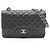 Borsa a tracolla Chanel Large Matelassé Classic Double Flap Nero