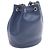 Borsa a tracolla in pelle Chanel Deauville Blu navy - vista 2