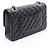 Timeless Borsa a Spalla Chanel Matelassé Double Flap Nero - vista 2
