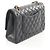 Borsa a tracolla Chanel Matelassé Double Flap Nero - vista 2