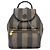 Fendi Pequin Canvas Rucksack Braun Khaki