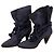 Isabel Marant Navy Blau Wildleder Stiefeletten mit Seildetails