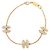Bracciale charm Chanel Coco Mark placcato oro D'oro
