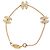 Bracciale charm Chanel Coco Mark placcato oro D'oro - vista 3