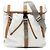 Borsa a tracolla in Tessuto con placca logo Triangle Prada Bianco