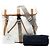 Borsa a tracolla in Tessuto con placca logo Triangle Prada Bianco - vista 6