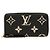 Portafoglio Zippy Monogram Empreinte Louis Vuitton Nero Beige