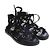 Gianvito Rossi Ibiza Black Suede Gladiator Sandals