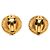 Orecchini a clip Chanel Coco Mark con motivo leone D'oro - vista 2