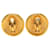 Orecchini tondi Chanel Coco Mark D'oro - vista 2