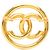 Spilla tonda Chanel Coco Mark 93P D'oro - vista 2