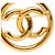 Spilla tonda Chanel Coco Mark 93P D'oro - vista 4