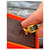 Hermès Olympe Leather and Gold-Tone Metal Ring, Size 52 Black Golden  - view 5