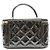 Borsa Vanity Chanel in vernice nera con manico superiore Nero - vista 3