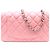 Borsa a tracolla Mini Matelassé in agnello rosa Chanel - vista 3