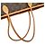 Borsa a Spalla Louis Vuitton Monogram Neverfull MM Marrone - vista 8