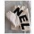 Chanel fingerlose Lammleder-Handschuhe Weiß Schwarz - Ansicht 2
