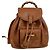 Gucci Bamboo Lederrucksack Braun