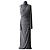 Alberta Ferretti Vestido Maxi Drapeado en Viscosa Gris