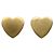 Orecchini Balenciaga Heart Design Gold Stud D'oro