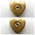 Orecchini Balenciaga Heart Design Gold Stud D'oro - vista 4