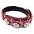 Tracolla in pelle da donna Fendi Nero Rosso Blu chiaro