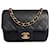 Timeless Chanel Mini Square Classic Flap - Pelle Caviar Nera e Hardware Dorato Nero Gold hardware