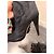 Autre Marque Black Fabric High-Heel Boots with Leather Studs - view 4