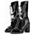Chanel Chain Obsession Boots Schwarz Gebürstetes Leder Fall 2013