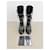 Chanel Chain Obsession Boots Schwarz Gebürstetes Leder Fall 2013 - Ansicht 11
