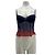 Autre Marque Top blu navy e rosso I.AM.GIA