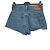 Pantaloncini in denim Levi's blu cotone taglia 26 - vista 2