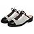 Chanel Resort 2017 Perforierte Leder-Mules Runway Schwarz Silber Weiß
