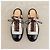 Chanel Resort 2017 Perforierte Leder-Mules Runway Schwarz Silber Weiß - Ansicht 3