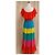 Alice + Olivia Gestuftes Maxi-Kleid Multicolour Pink Rot Blau Mehrfarben Grün Gelb - Ansicht 3