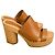 Isabel Marant Brown Leather Platform Clogs