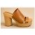 Isabel Marant Brown Leather Platform Clogs - view 4