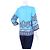 Camicetta Cynthia Rowley stampa paisley blu Bianco - vista 2