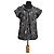 Tibi Top de seda estampado paisley cuello drapeado Castaño Blanco Gris