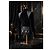 Balmain Leder- und Kurzhaarjacke Schwarz - Ansicht 8