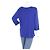 Bob Mackie Wearable Art Oberteil Blau Blumenprint - Ansicht 2