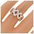 Tiffany & Co Tiffany Kiss Ring - Gold Silber 925 Ring Golden - Ansicht 4