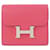Hermès Portafoglio Compatto Constance Hermes Rosa Pelle